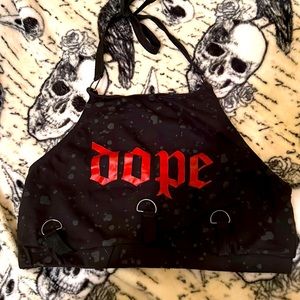 Women’s small halter crop top